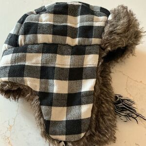 American Eagle Trapper Hat Sz L XL BUFFALO Check Plaid